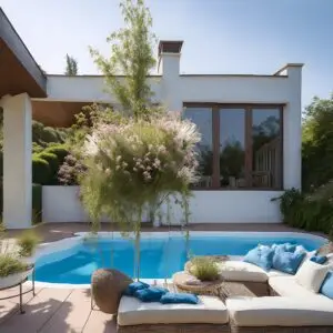 Fiberglass pool design with landscape Maryland | Virginia | Delaware