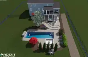 Feasibility for fiberglass pool design | 3D design