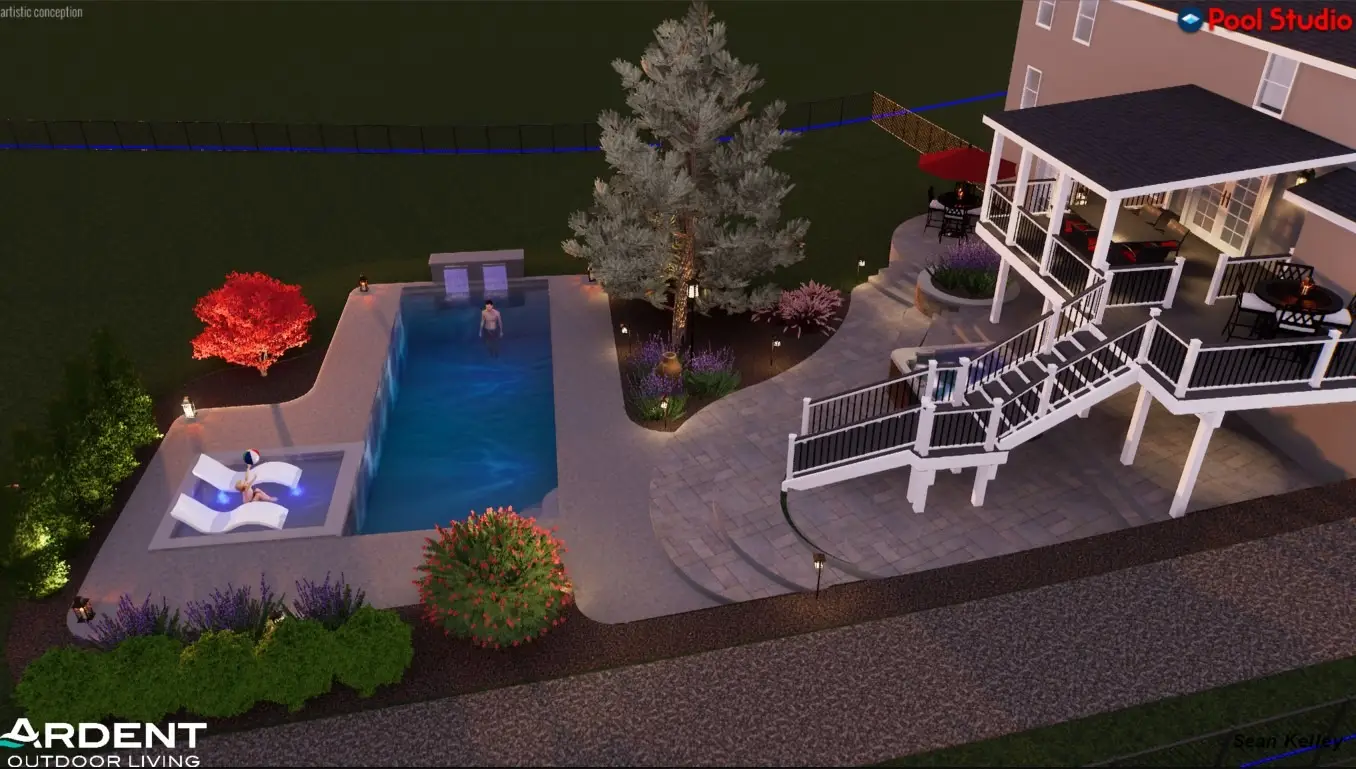Feasibility for fiberglass pool design | 3D design