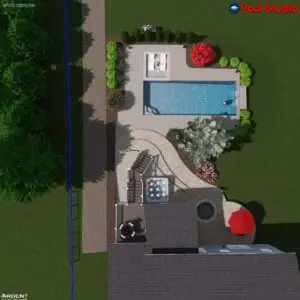 changing elevations in this Virginia backyard.