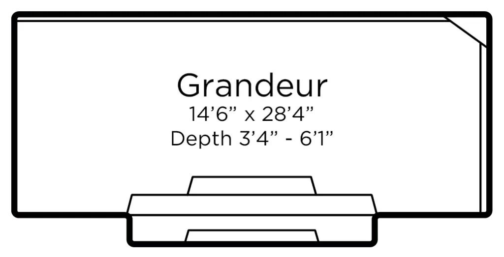 grandeur | Aqua Technics Fiberglass pool | Ardent Outdoor Living