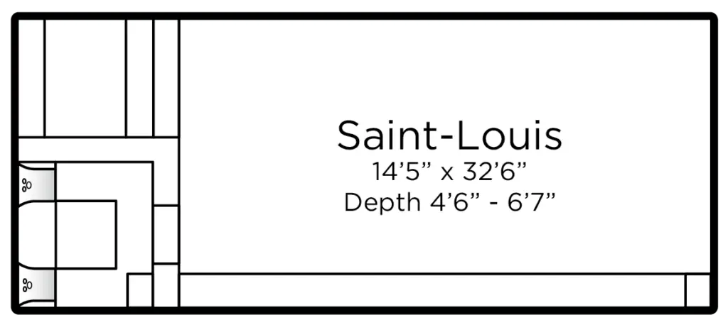 saint-Louis | Aqua Technics Fiberglass pool | Ardent Outdoor Living